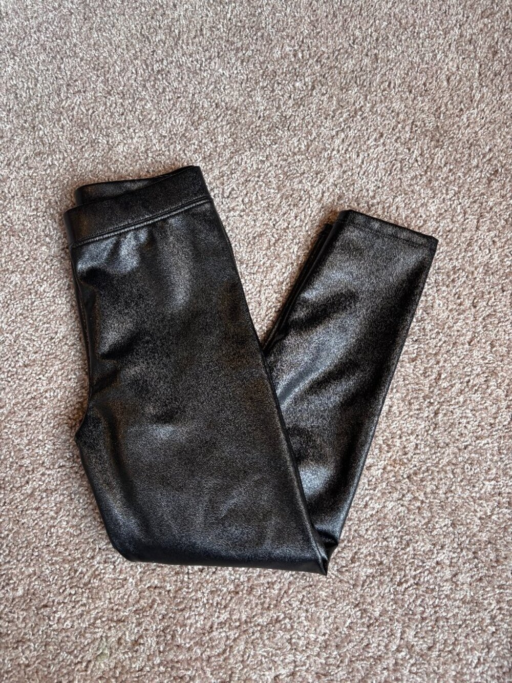 GAP Kids Vegan Faux-Leather Leggings Size Small 6/7